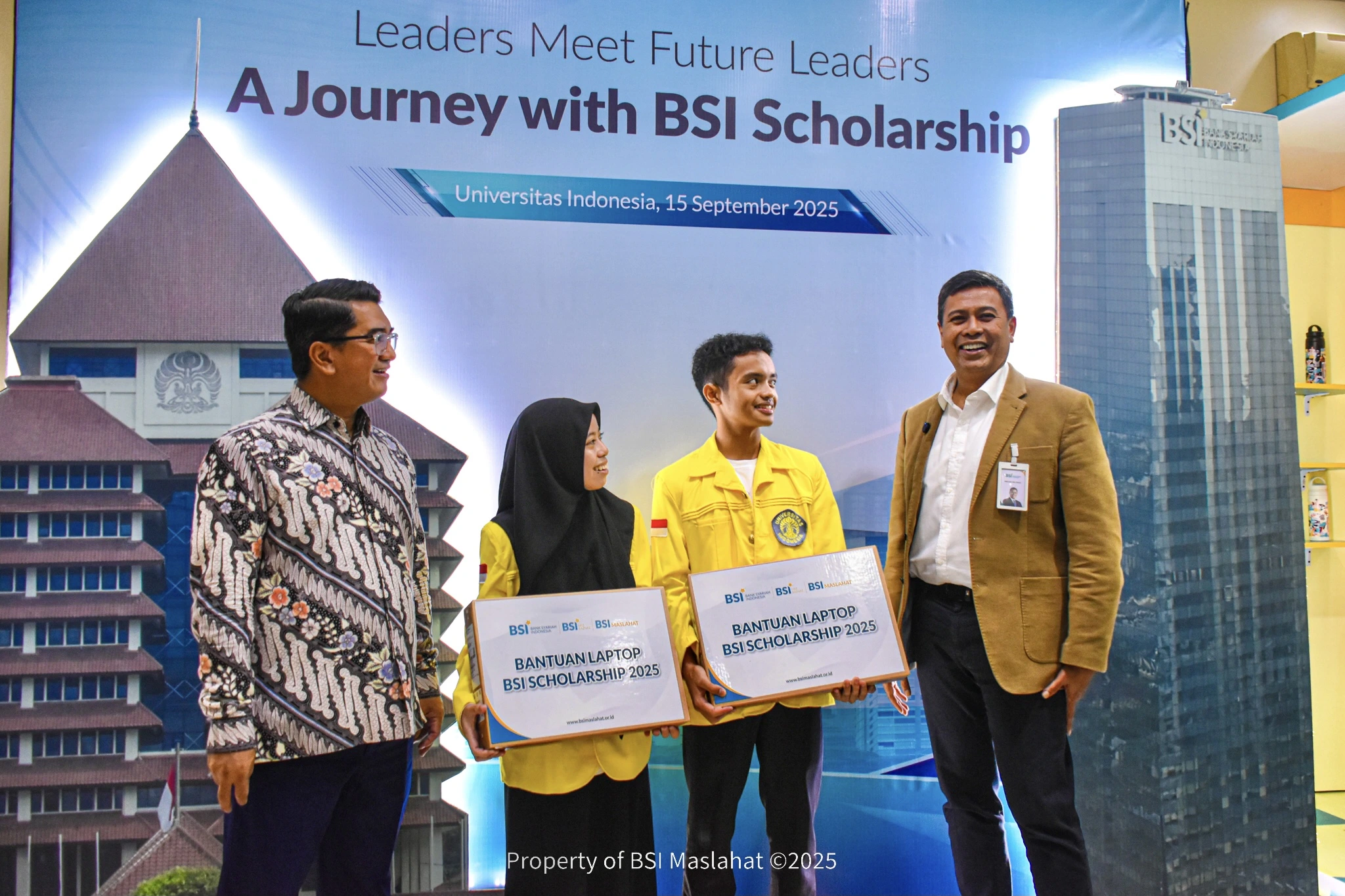 BSI Maslahat dan UI Perkuat Peran Pendidikan dalam Mencetak Pemimpin Masa Depan Lewat BSI Scholarship 