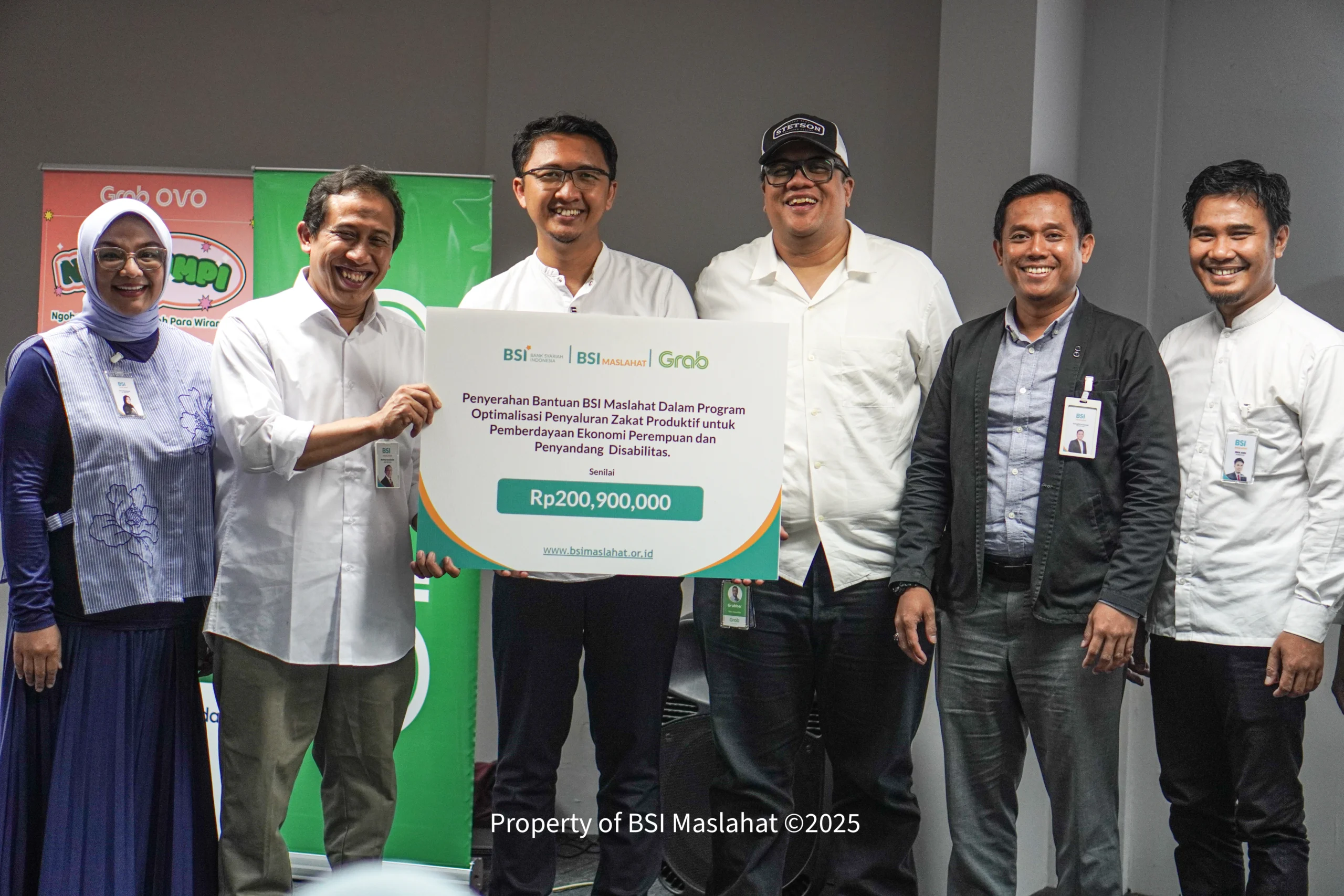 BSI Maslahat dan Grab Luncurkan Program Pemberdayaan Disabilitas Berbasis Zakat Produktif