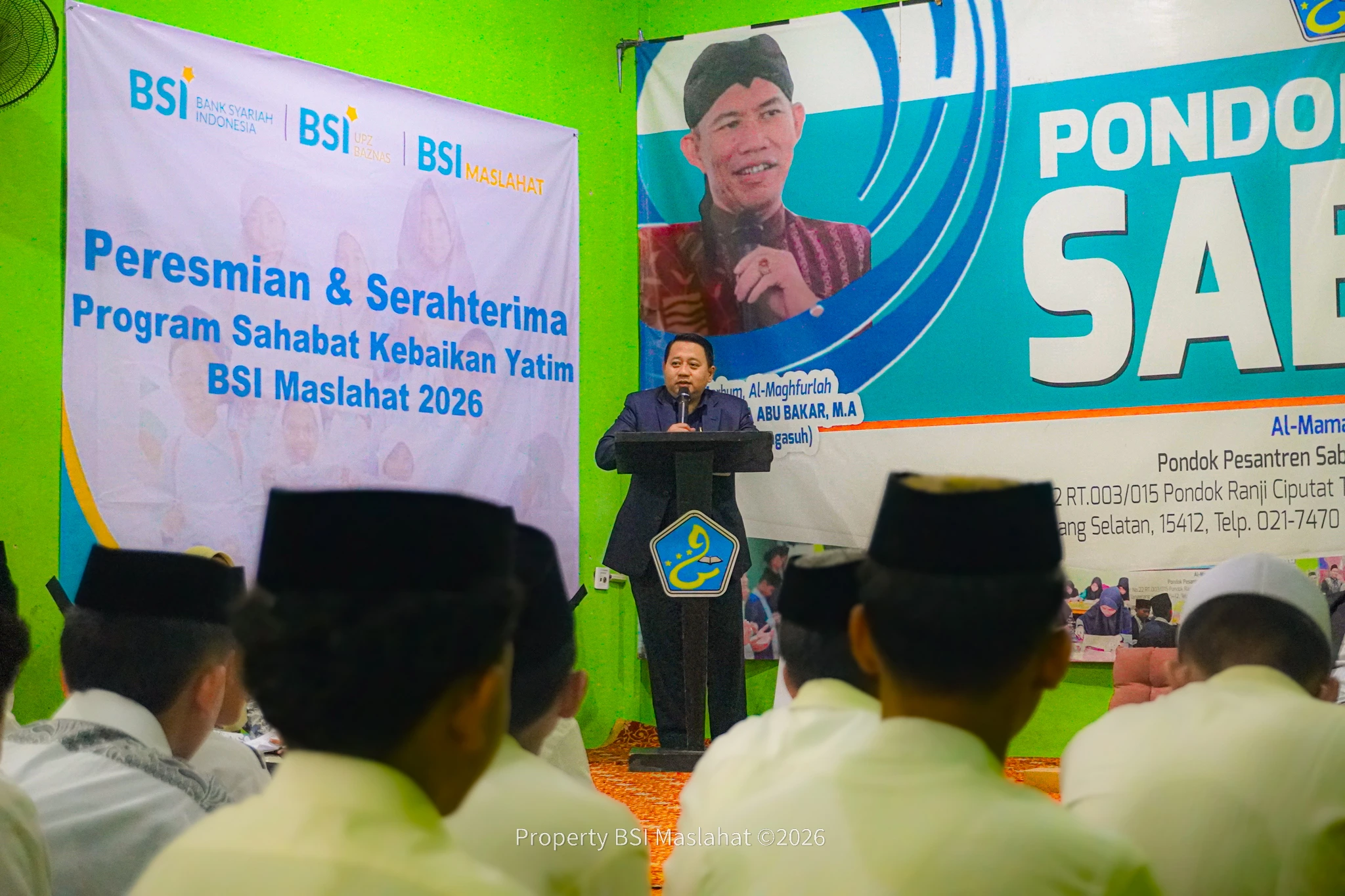 BSI Maslahat Salurkan Bantuan Senilai Rp288 Juta untuk Anak Yatim di Pondok Pesantren Sabiluna
