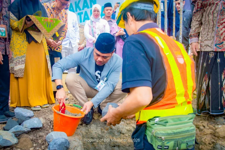 BSI Maslahat dan BSI Dukung Pembangunan Masjid Pondok Pesantren Terpadu Darussyifa Al-Fithroh Yaspida Sukabumi